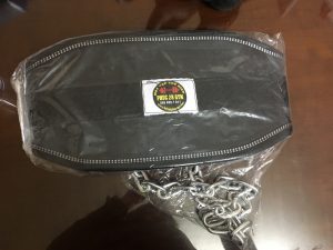 Đai lưng có xích treo tạ