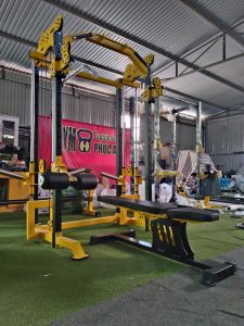Khung đa năng xô đôi kết hợp rack squat